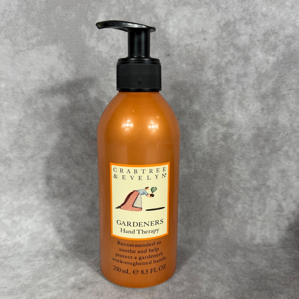 Crabtree & Evelyn Gardeners Hand Therapy Moisturizing Hand Cream w Pump 8.5oz‎
